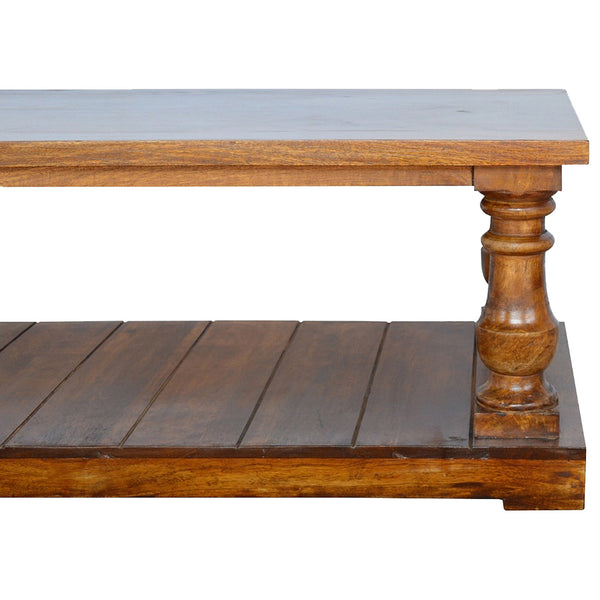 Square Turned Country Coffee Table - Living with Luxury