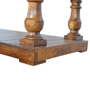 Square Turned Country Coffee Table - Living with Luxury
