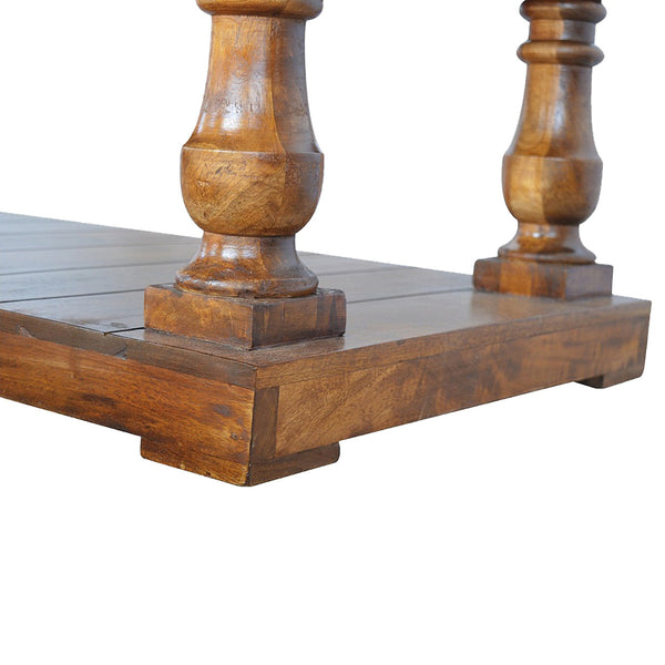 Square Turned Country Coffee Table - Living with Luxury