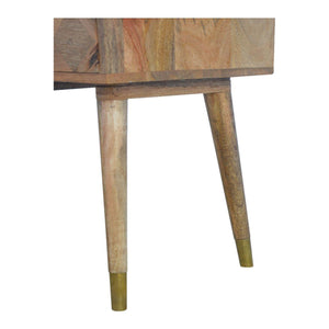 1 Drawer Gold Brass Bedside