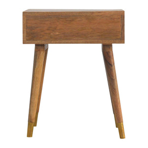 1 Drawer Gold Brass Bedside