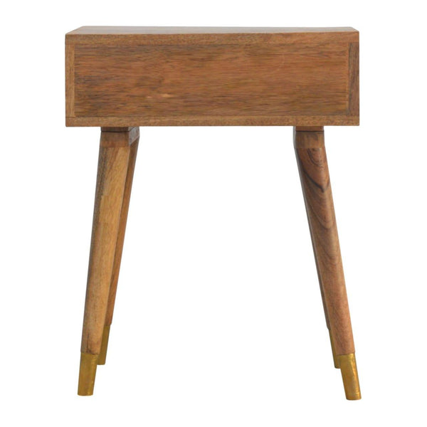 1 Drawer Gold Brass Bedside