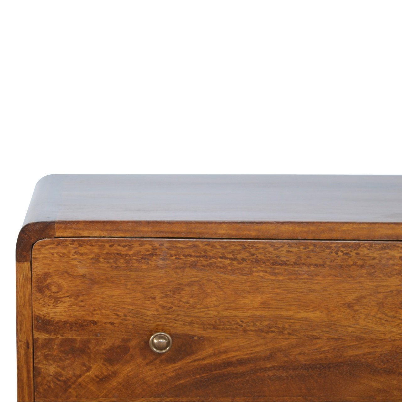 Curved Chestnut Chest - Living with Luxury