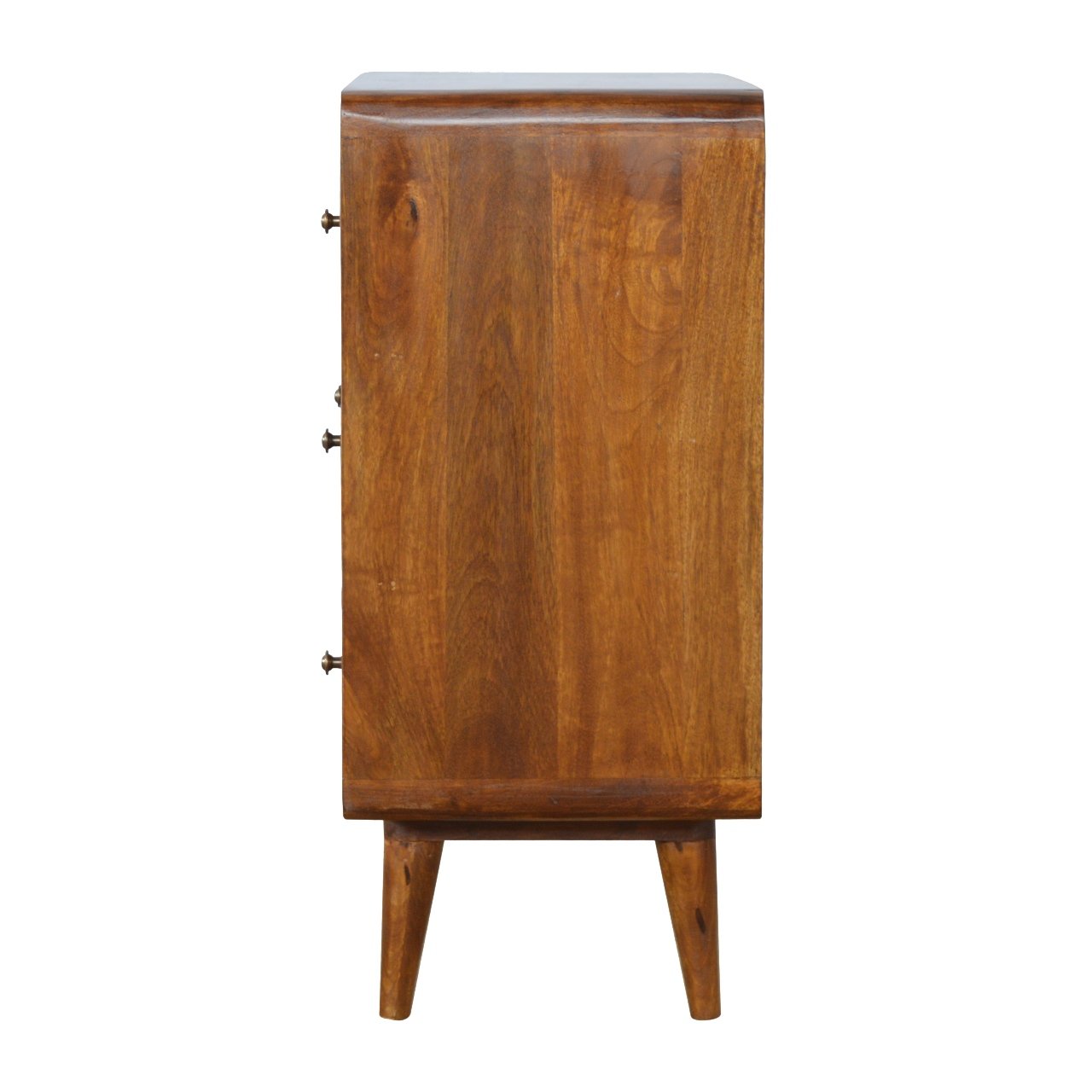 Curved Chestnut Chest - Living with Luxury