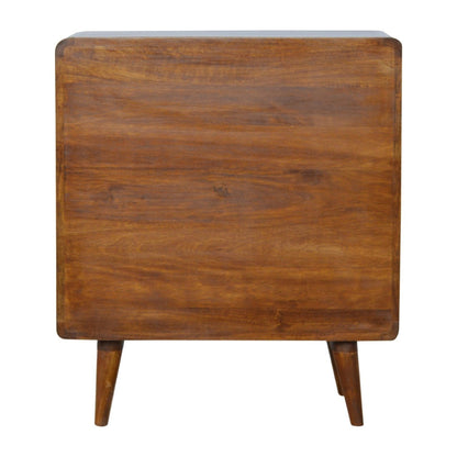 Curved Chestnut Chest - Living with Luxury