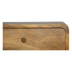 Floating Curve Open Slot Bedside