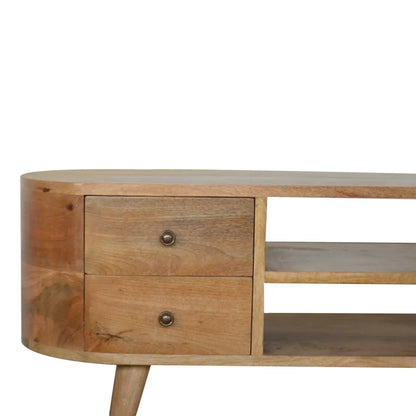 Rounded Entertainment Unit - Living with Luxury