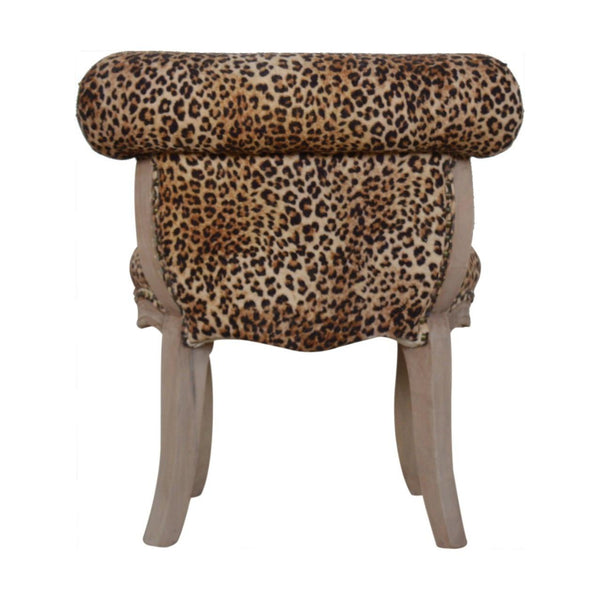 Leopard Print Studded Chair