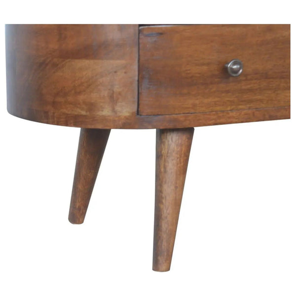 Chestnut Rounded Entertainment Unit