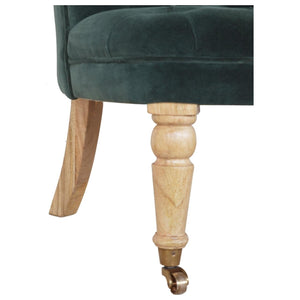 Emerald Velvet Accent Chair