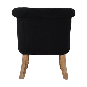 Black Velvet Accent Chair