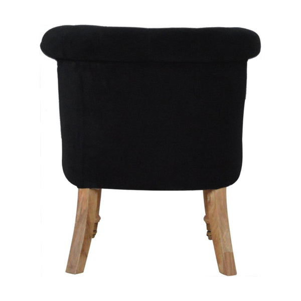 Black Velvet Accent Chair