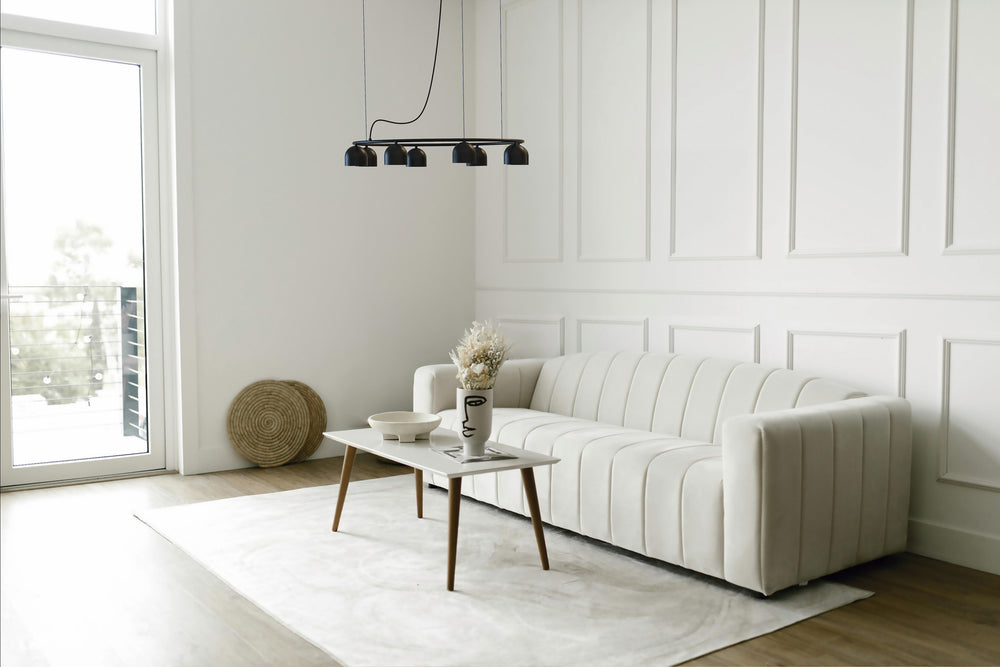 Rio Pendant Chandelier Linear 5 – Matte White