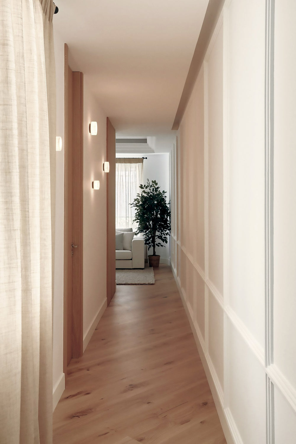 Rock Wall Ceiling 9 IP44 – Black Base and Alabaster Shade