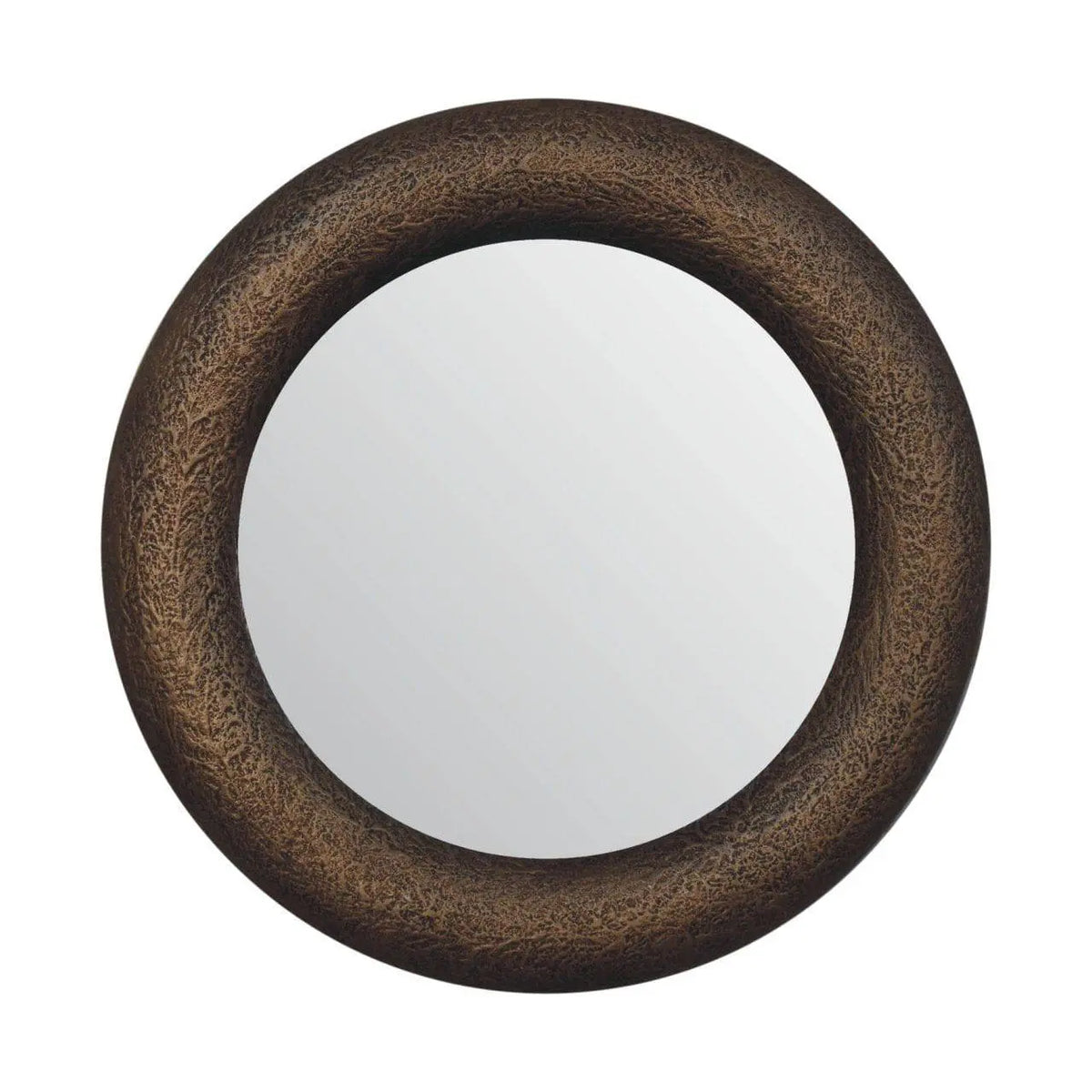 Round Hammered Mirror