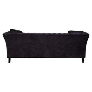 Sabrina Three Seat Grey Velvet Sofa