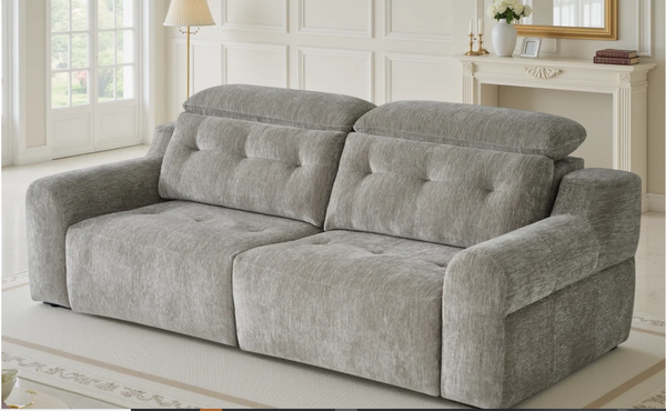 Harrison Electric Sofa – Charcoal, Teal & Grey Living Room Seating