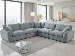 Berlin Grey Large Corner Sofa – Stylish Living Room Seating